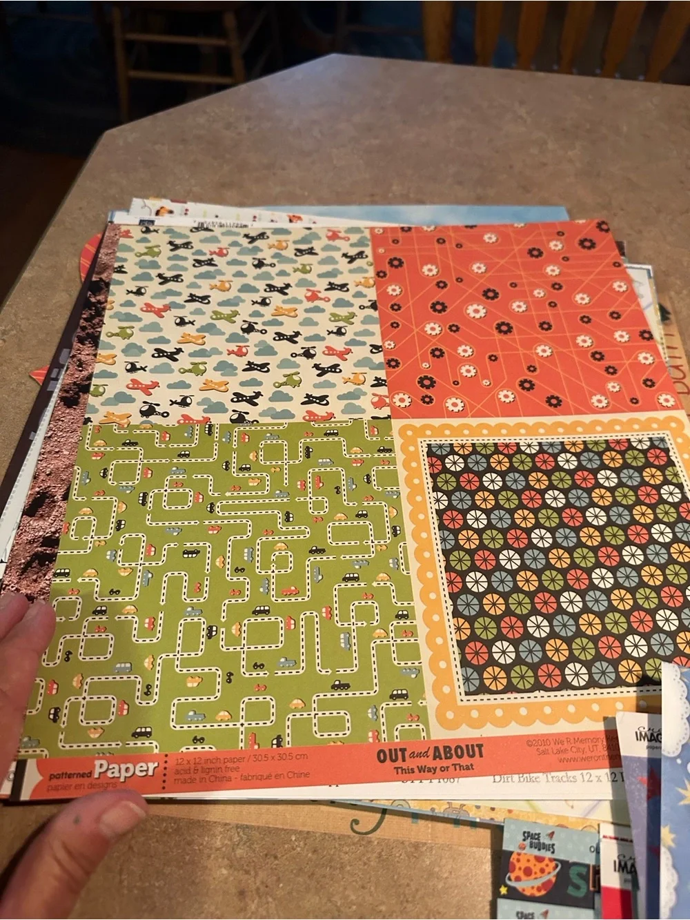 Patterned Party Scrapbook Paper - Multi-Color